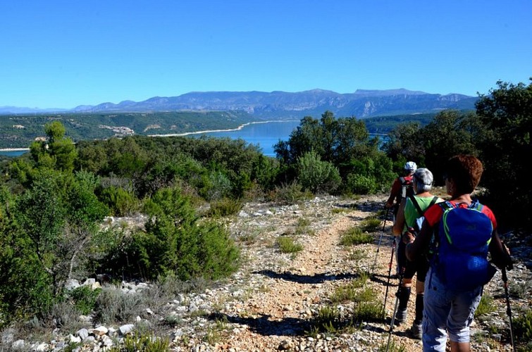 Randonneurs sur le parcours