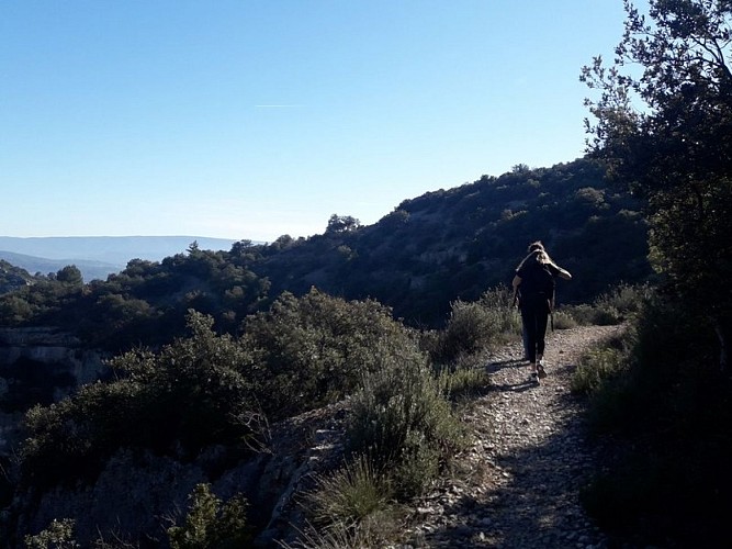 Sentier en rive droite