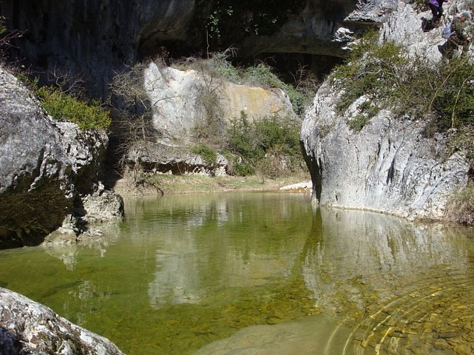 Vasque au fond des gorges