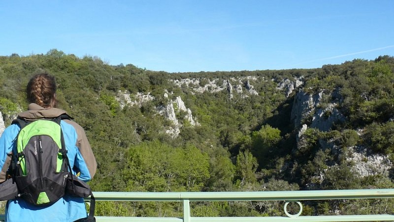 Gorges d'Oppedette depuis le pont de la Blaque