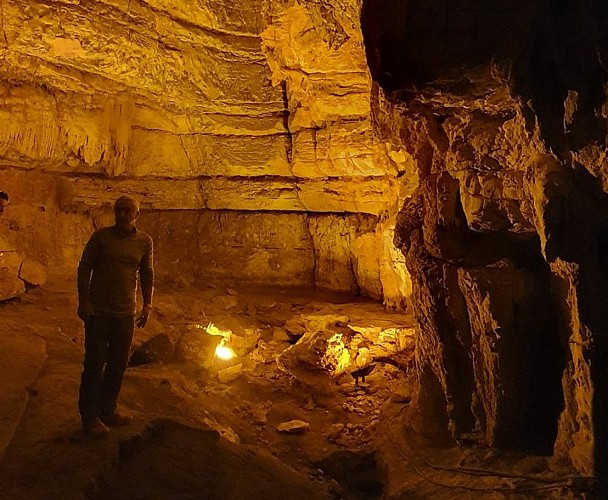 L'intérieur de la grotte