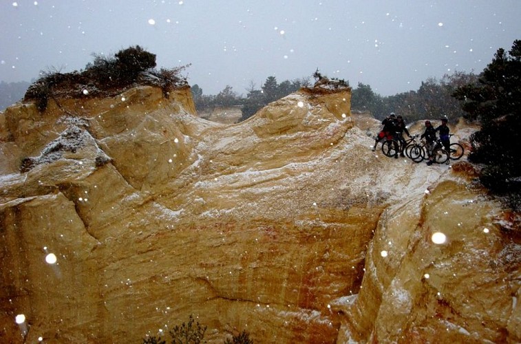 Ambiance hivernale au point de vue de Barriès