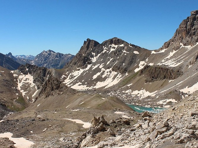 Dernières neiges dans le massif de la Font Sancte