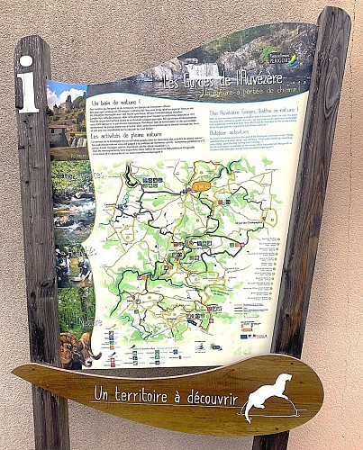 PAYZAC-Boucle du Beau Moulin-PAnneau d'info Les Gorges