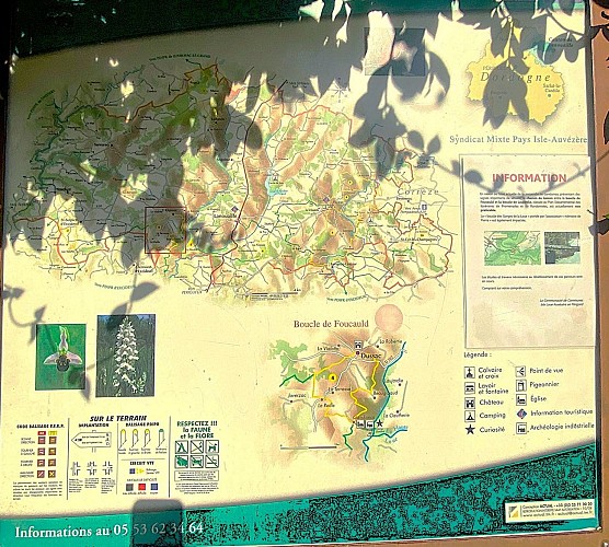 DUSSAC-Boucle de Foucauld-Panneau d'appel