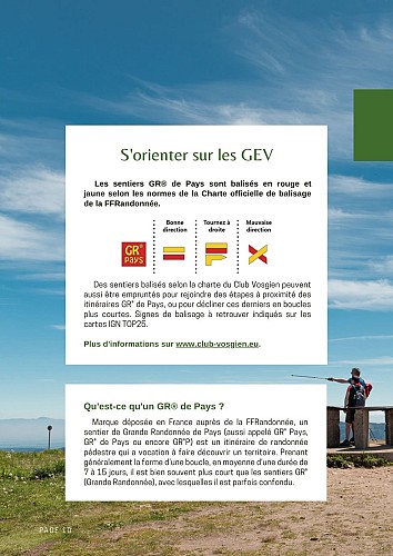 GR DE PAYS : LE TOUR DE LA VOLOGNE - GRANDES ECHAPPÉES VOSGIENNES (GROSSE AUSFLÜGE IN DIE VOGESEN)