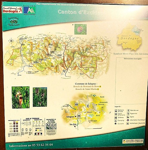 SALAGNAC-Etang de Born-Panneau d'appel