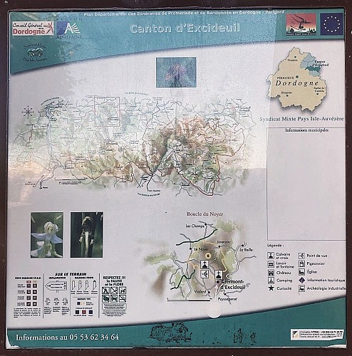 CLERMONT-D'EXCIDEUIL-Boucle du Noyer-Panneau d'appel