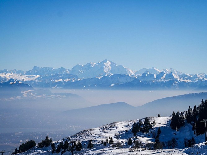 Sneeuwschoenwandeling: van Bergers naar Crêt de la Neige_Crozet