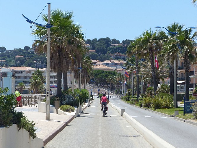 Piste cyclable Promenade de la Mer