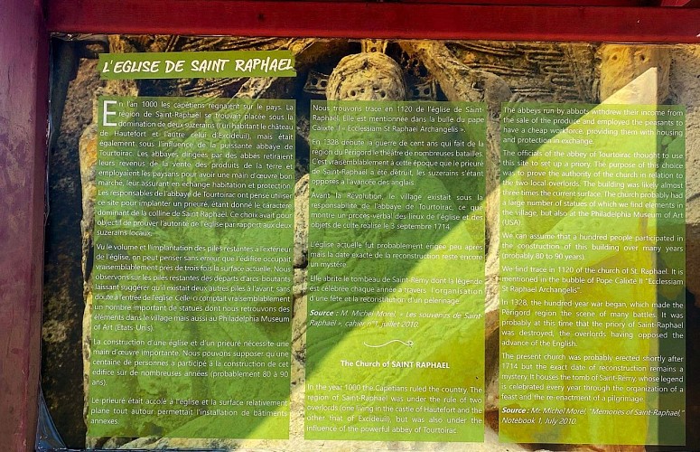 SAINT-RAPHAEL-Boucle du Tunnel-Panneau d'info