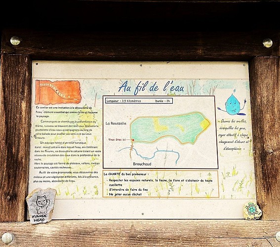 BROUCHAUD-Boucle des fougères-Panneau d'info rivière
