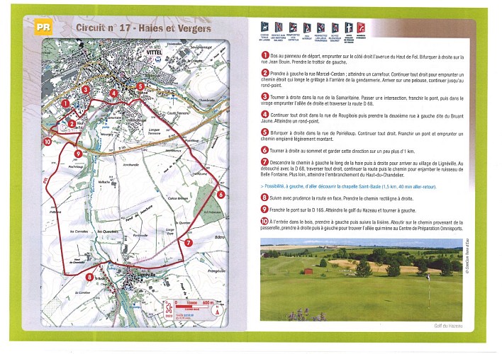 Circuit pédestre 17 haies et vergers - 12 km