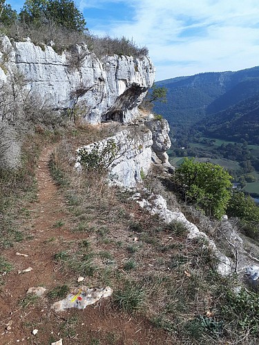 Randonnée - Rochers du Jarbonnet - Prairie de la rivière d'Ain