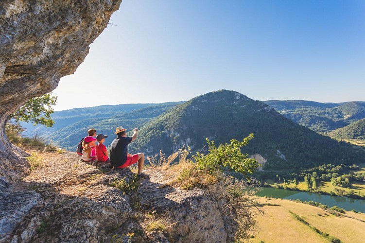 Randonnée - Rochers du Jarbonnet - Prairie de la rivière d'Ain