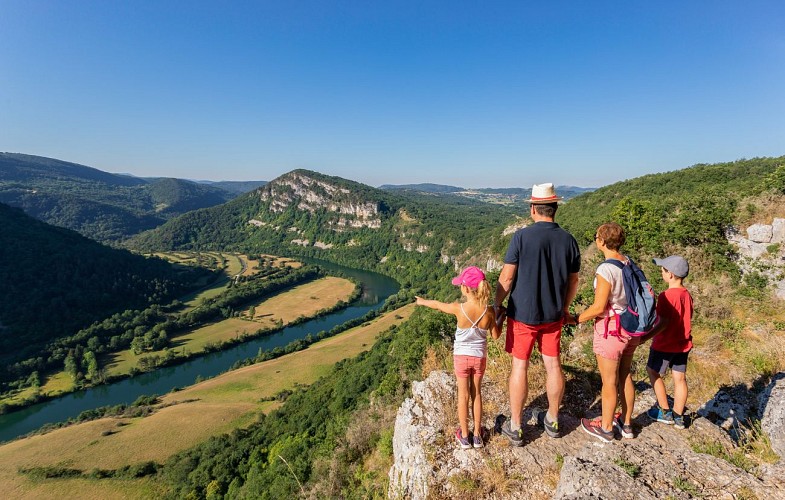Randonnée - Rochers du Jarbonnet - Prairie de la rivière d'Ain