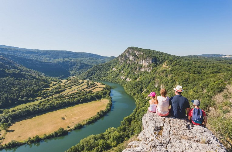 Randonnée - Rochers du Jarbonnet - Prairie de la rivière d'Ain