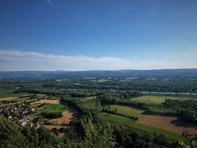 Vue sur le Rhône