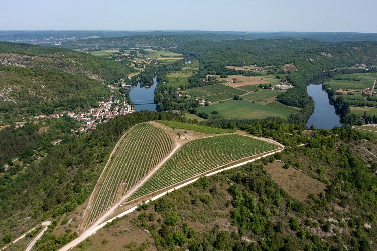 Vue drone sur les hauteurs d'Albas