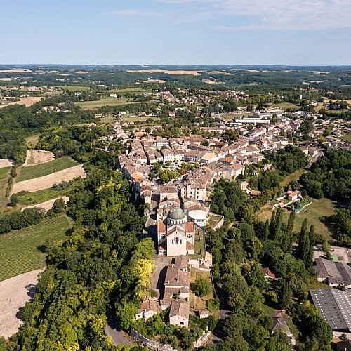 Vue drone de Castelnau-Montratier