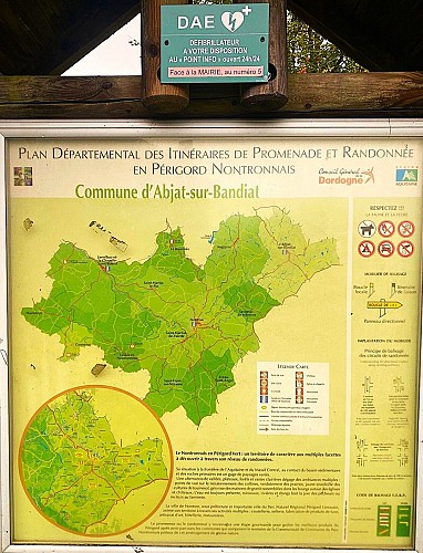 ABJAT-SUR-BANDIAT-Boucle du Renard-Panneau d'appel