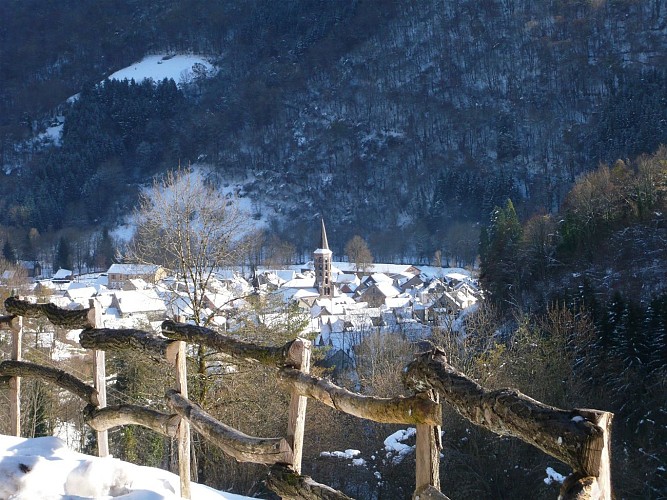 Tour Mail des Morères en hiver