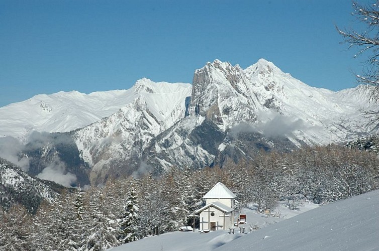La piste des 3 croix en hiver