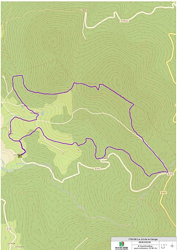 Le lit de la vierge (carte)