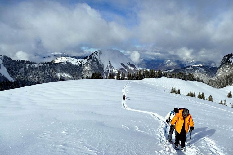 Arrivée au chalet de l'Aulp