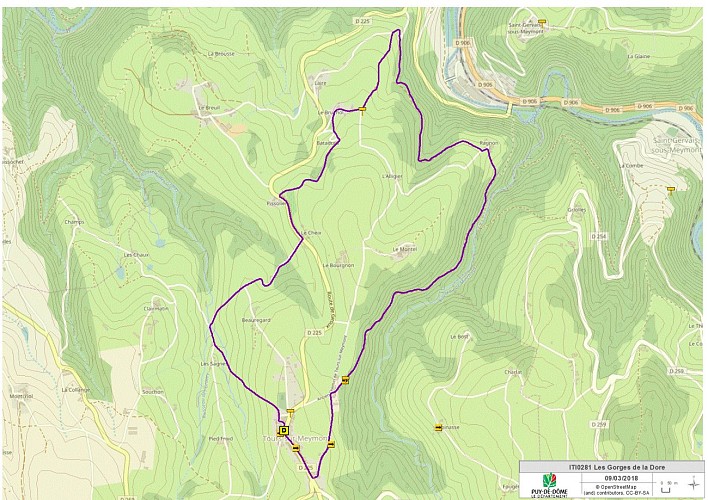 Les gorges de la Dore