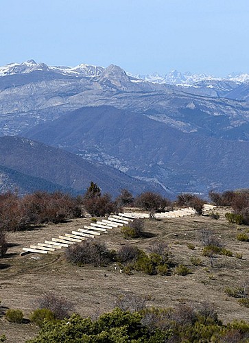 Richard Nonas, Col the second day, 2018, Collection Musée Gassendi