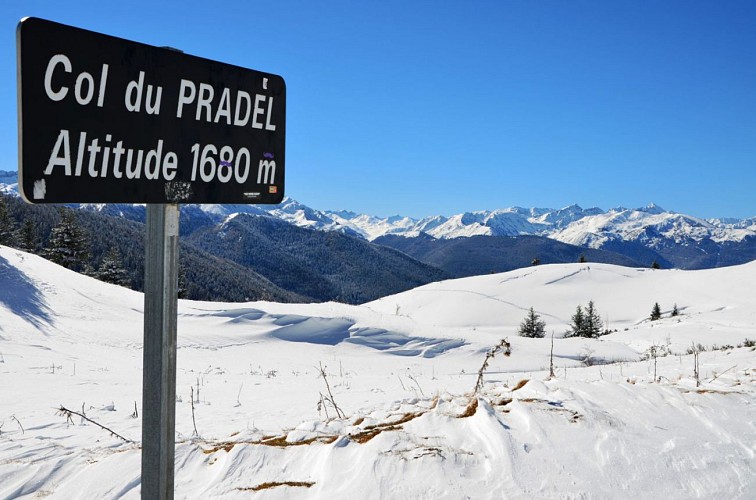Col et Cabane du Pradel en raquettes Parcours marche Ascou Cirkwi