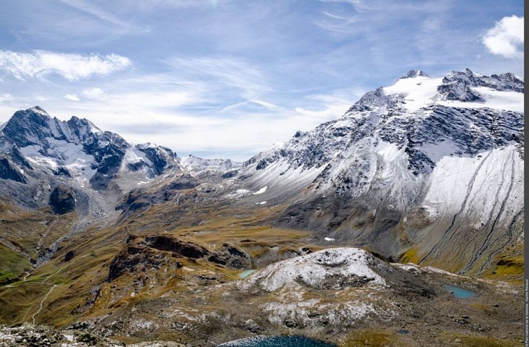 Tour de la Pointe de l'Échelle au départ de Méribel, randonnée de haute altitude en 5 jours (par le col de la Masse)