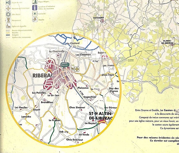 RIBERAC-Boucle de Ribérac-Panneau d'appel