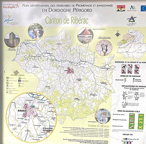 RIBERAC-Boucle de Ribérac-Panneau d'appel 3
