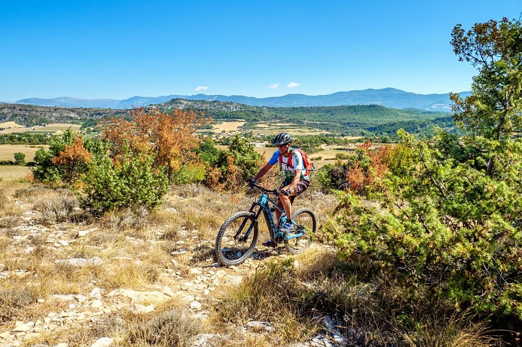 VTT Les Chemins du Soleil - Étape Aubignosc-col des Pénitents