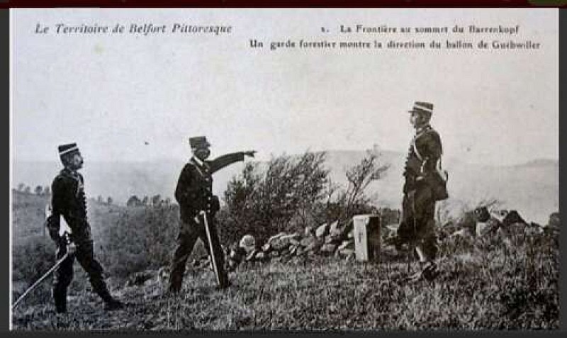 Les bornes frontière de1870 à 1918