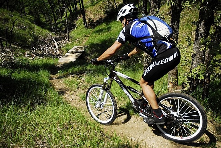 Les Crêtes de Caramelin n°18 - ROUGE - Base VTT FFCT Val de Durance