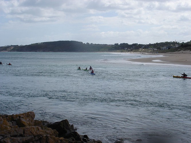 Kayak dans le marais de Sables-d'Or-les-Pins