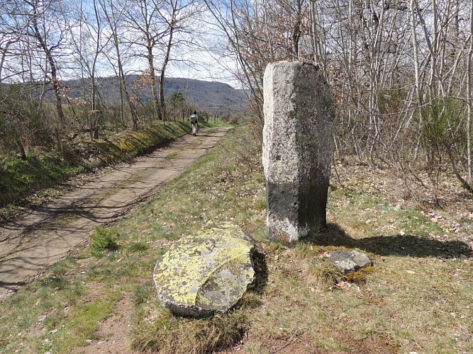 Menhir entre Saint Nectaire et le parc animalier