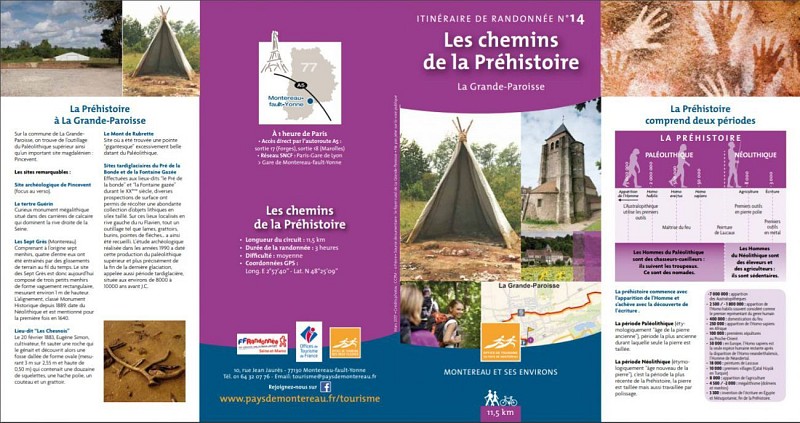 Plaquette les chemins de la Préhistoire