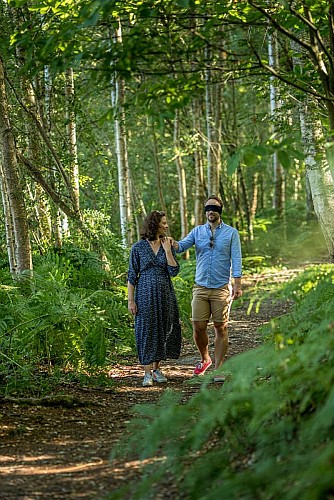 Sylvothérapie en forêt de Senonches : immersion les yeux bandés