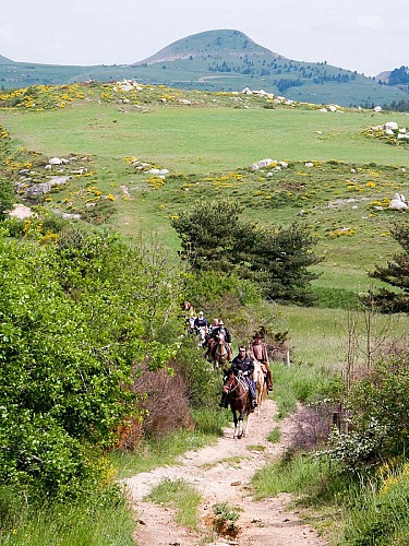 Rando à cheval Puech  des Bondons