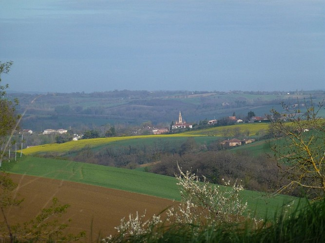 Vue d'Auradé de la Motte