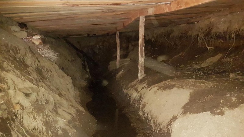 Intérieur sape des maquisards - Clédat © J.C Vinatier