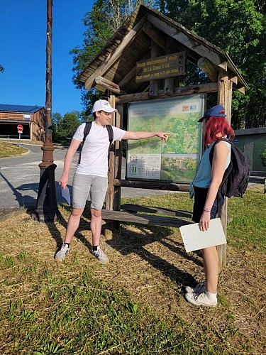 rando boucle de la Lande Chantérac -départ et arrivée