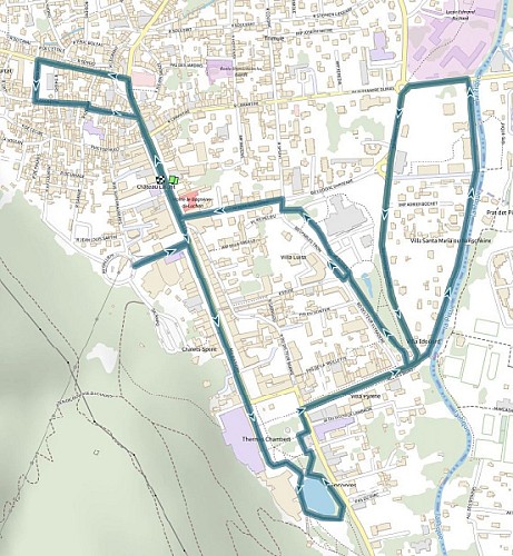 SityTrail - 4440080 - Luchon - visiter, flâner, découvrir… - Carte seule A4 Portrait