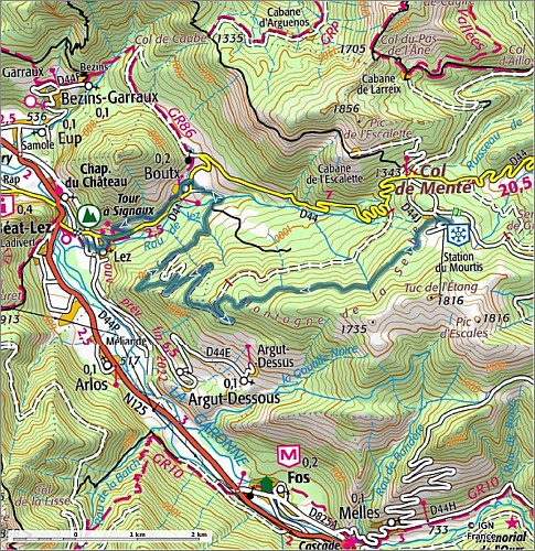 SityTrail - 4426965 - 19 - Au pied du massif du Gar - Carte et profil A4 Portrait
