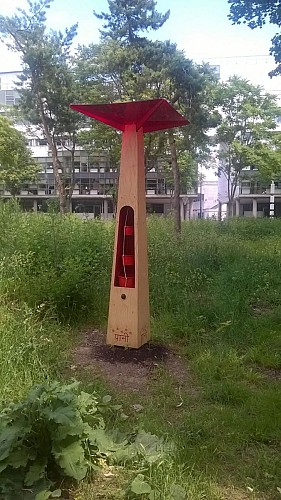 Paris - Cité Universitaire Internationale / Le Pavillon de l'Inde / Sculpture