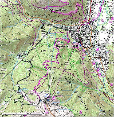 SityTrail - 4532809 - GR!§& - Pointis de Rivière - St Bertrand de Comminges - Carte et profil A4 Portrait